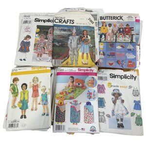 CUT LOT 25 Sewing Patterns Kids Simplicity McCalls Butterick Kwik Sew